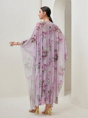 Modely Floral Print Cami Dress & Open Front Coat - Hues