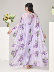 Modely Floral Print Cami Dress & Open Front Coat - Hues