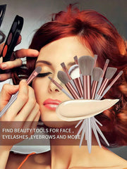 13Pcs Makeup Brush Set Soft Fluffy Professional