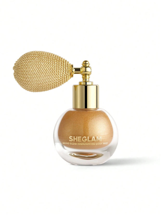 SHEGLAM Go Go Glow Highlighting Body Mist-Frosted Opal Body Glitter Powder Spray High-Shine Finish