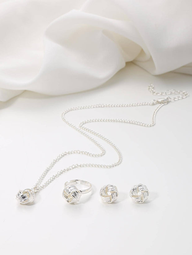 4pcs/set Twist Jewelry Set