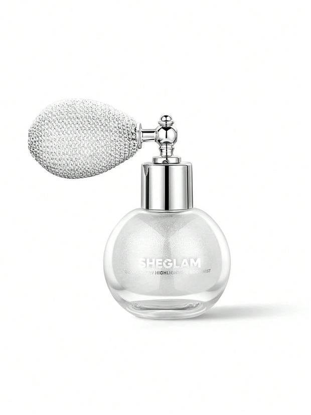 SHEGLAM Go Go Glow Highlighting Body Mist-Frosted Opal Body Glitter Powder Spray High-Shine Finish