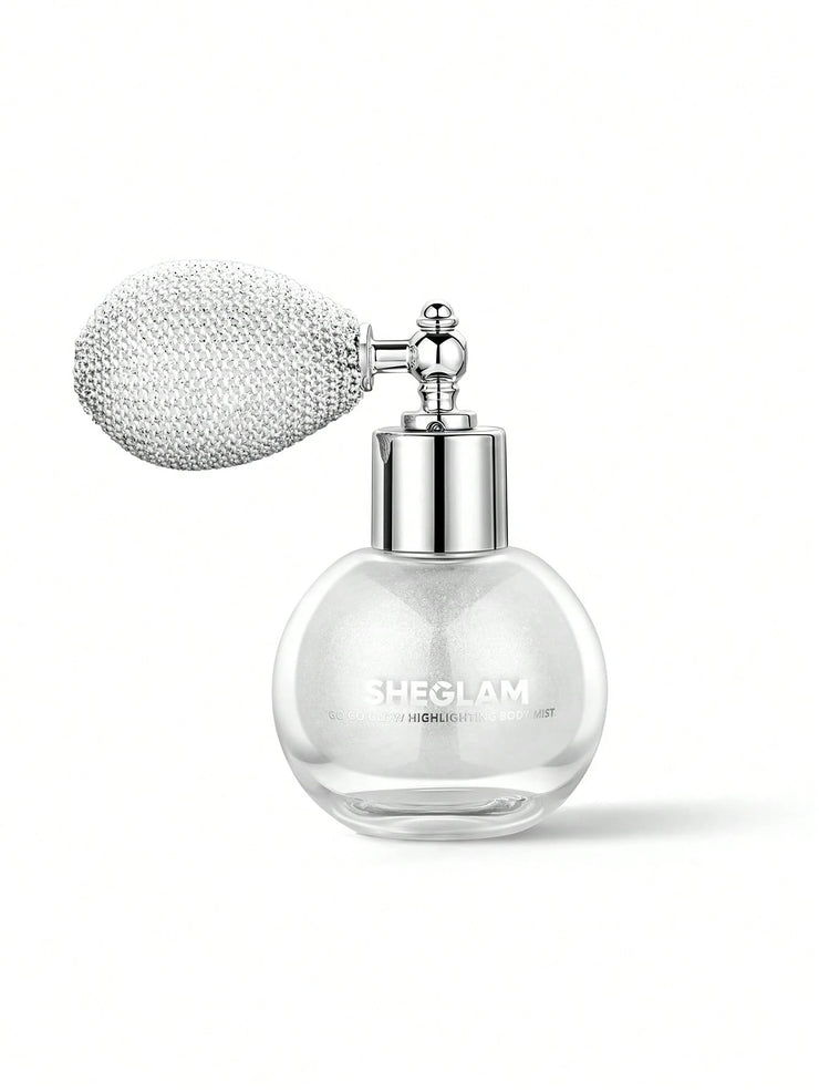 SHEGLAM Go Go Glow Highlighting Body Mist-Frosted Opal Body Glitter Powder Spray High-Shine Finish