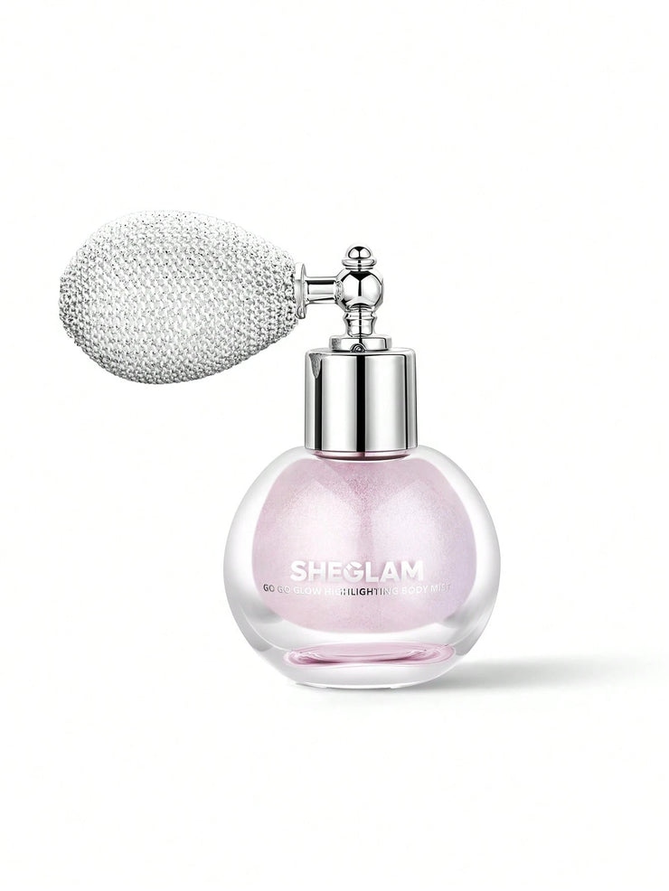 SHEGLAM Go Go Glow Highlighting Body Mist-Frosted Opal Body Glitter Powder Spray High-Shine Finish