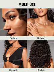 SHEGLAM Go Go Glow Highlighting Body Mist-Frosted Opal Body Glitter Powder Spray High-Shine Finish
