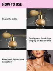 SHEGLAM Go Go Glow Highlighting Body Mist-Frosted Opal Body Glitter Powder Spray High-Shine Finish