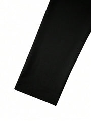 SHEIN ICON Asymmetrical Slim Fit T-Shirt With Chain Decoration
