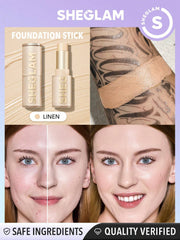 SHEGLAM Skin Magnet High Coverage Foundation Stick Long-Lasting Flawless Easy To Use Foundation Stick