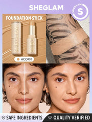 SHEGLAM Skin Magnet High Coverage Foundation Stick Long-Lasting Flawless Easy To Use Foundation Stick