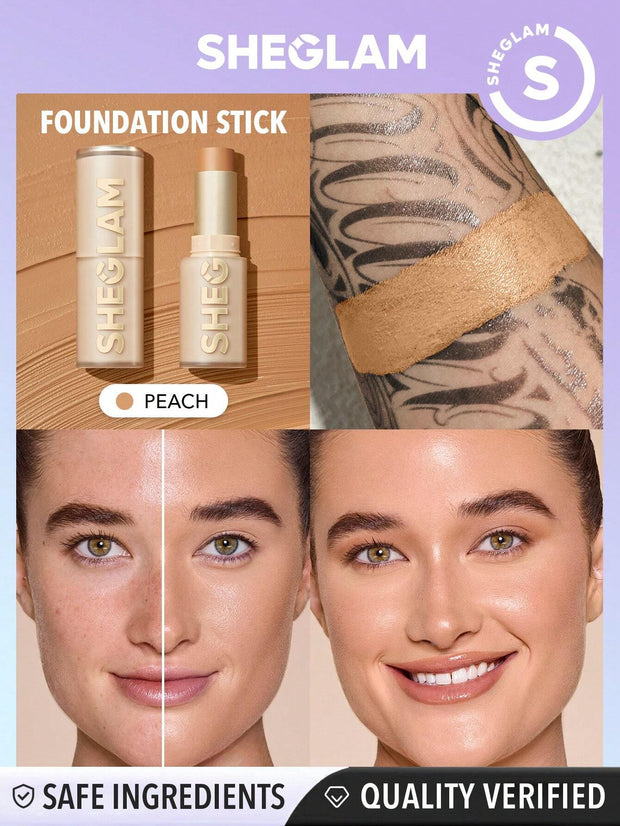 SHEGLAM Skin Magnet High Coverage Foundation Stick Long-Lasting Flawless Easy To Use Foundation Stick