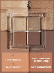 SHEGLAM Cosmic Crystal Eyeshadow Quad 4-Clolor Matte Glitter Eyeshadow