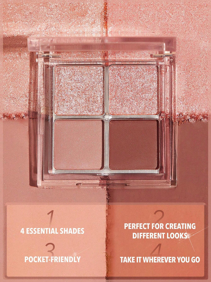 SHEGLAM Cosmic Crystal Eyeshadow Quad 4-Clolor Matte Glitter Eyeshadow