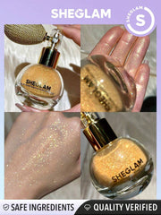 SHEGLAM Go Go Glow Highlighting Body Mist-Frosted Opal Body Glitter Powder Spray High-Shine Finish