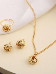 4pcs/set Twist Jewelry Set