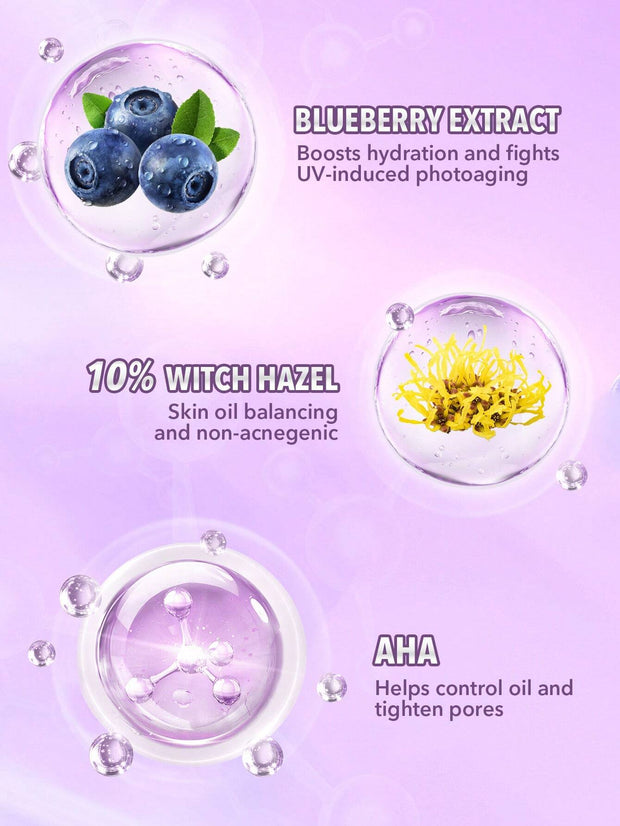 SHEGLAM Good Grip Hydrating Primer-Blueberry + Aha Oil Control Moisturizing Blueberry Primer Gel