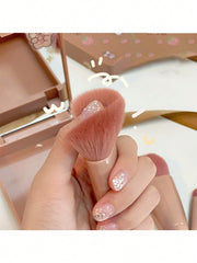 1pc/5pcs Portable Makeup Brush Set With Mirror Travel Makeup Tools