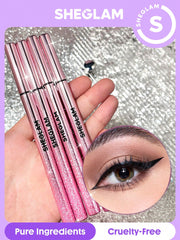 SHEGLAM Line & Define Waterproof Liquid Eyeliner-Brown Long Lasting Matte Eyeliner Pencil