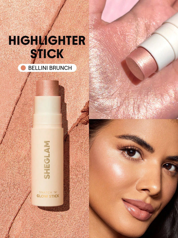 SHEGLAM Snatch 'N' Glow Stick-Bellini Brunch Cream Highlighter Makeup Stick