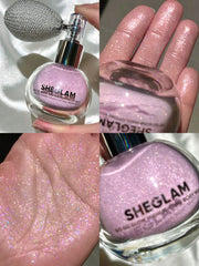 SHEGLAM Go Go Glow Highlighting Body Mist-Frosted Opal Body Glitter Powder Spray High-Shine Finish