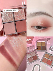 SHEGLAM Cosmic Crystal Eyeshadow Quad 4-Clolor Matte Glitter Eyeshadow
