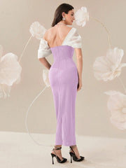 Modelyn  Elegant Color Block Splice Women's Summer Long Dress