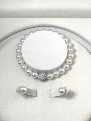 4pcs/Set Pearl Necklace With Matching Earrings And Bracelet Jewelry Set