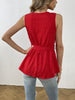 Casual Solid Crew Neck Sleeveless Mini Tank Dress