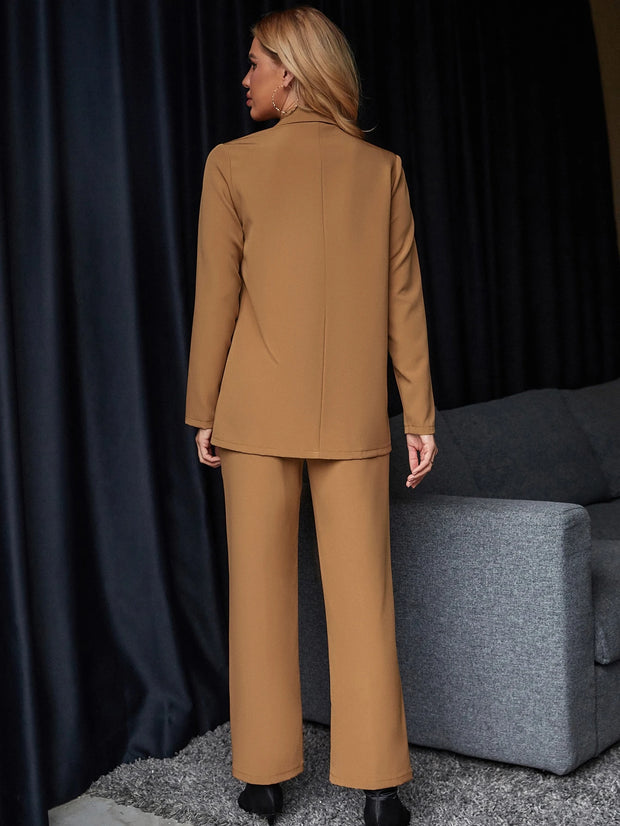Calvaya Solid Color Suit Set
