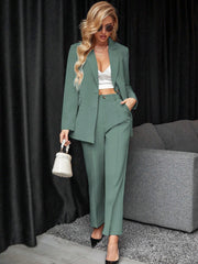 Calvaya Solid Color Suit Set