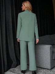 Calvaya Solid Color Suit Set