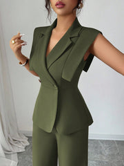 Elenzga Women's Elegant Casual Suit Set