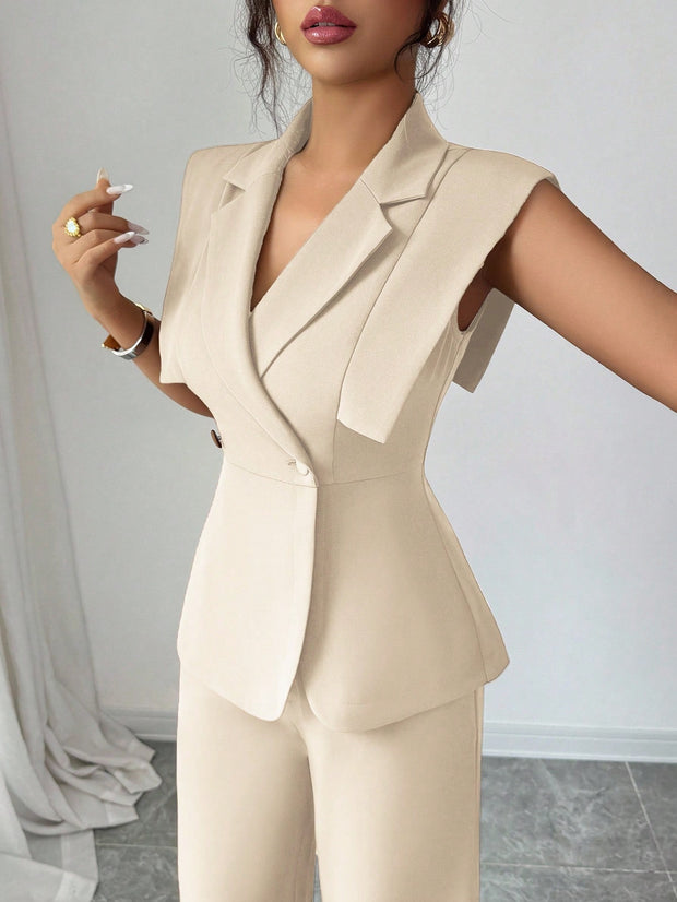 Elenzga Women's Elegant Casual Suit Set