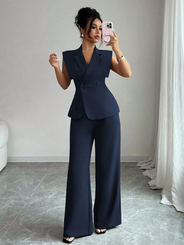 Elenzga Women's Elegant Casual Suit Set