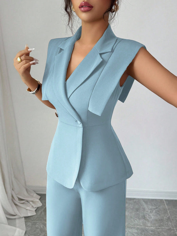 Elenzga Women's Elegant Casual Suit Set