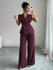Elenzga Women's Elegant Casual Suit Set