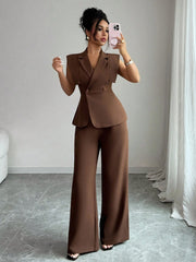 Elenzga Women's Elegant Casual Suit Set