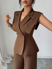 Elenzga Women's Elegant Casual Suit Set