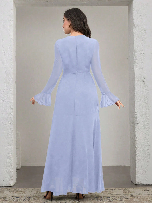 Graceveil Elegant Lady-Like Bell Sleeve Dress Formal Dresses For Women Women Long Dresses
