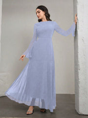 Graceveil Elegant Lady-Like Bell Sleeve Dress Formal Dresses For Women Women Long Dresses