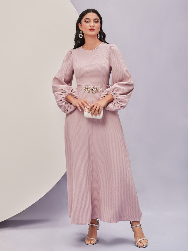 Shein pink modest dress comes with Depop