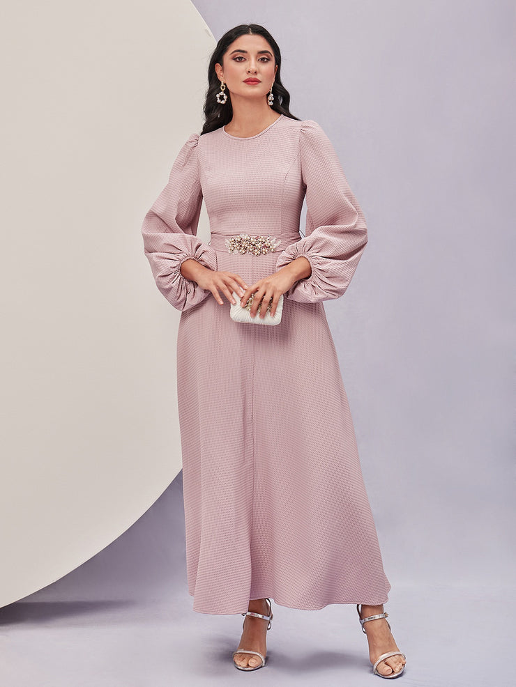 Shein pink modest dress comes with Depop