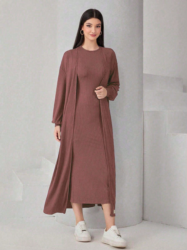 Modelyn Cable Knit Sweater Dress
