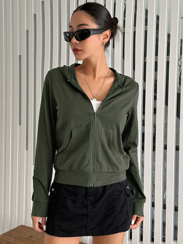 French Terry Zip Hoodie