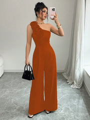 Rafferiza Women 3D Floral Strapless Jumpsuit