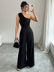 Rafferiza Women 3D Floral Strapless Jumpsuit