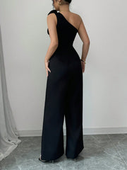 Rafferiza Women 3D Floral Strapless Jumpsuit