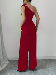Rafferiza Women 3D Floral Strapless Jumpsuit