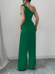 Rafferiza Women 3D Floral Strapless Jumpsuit