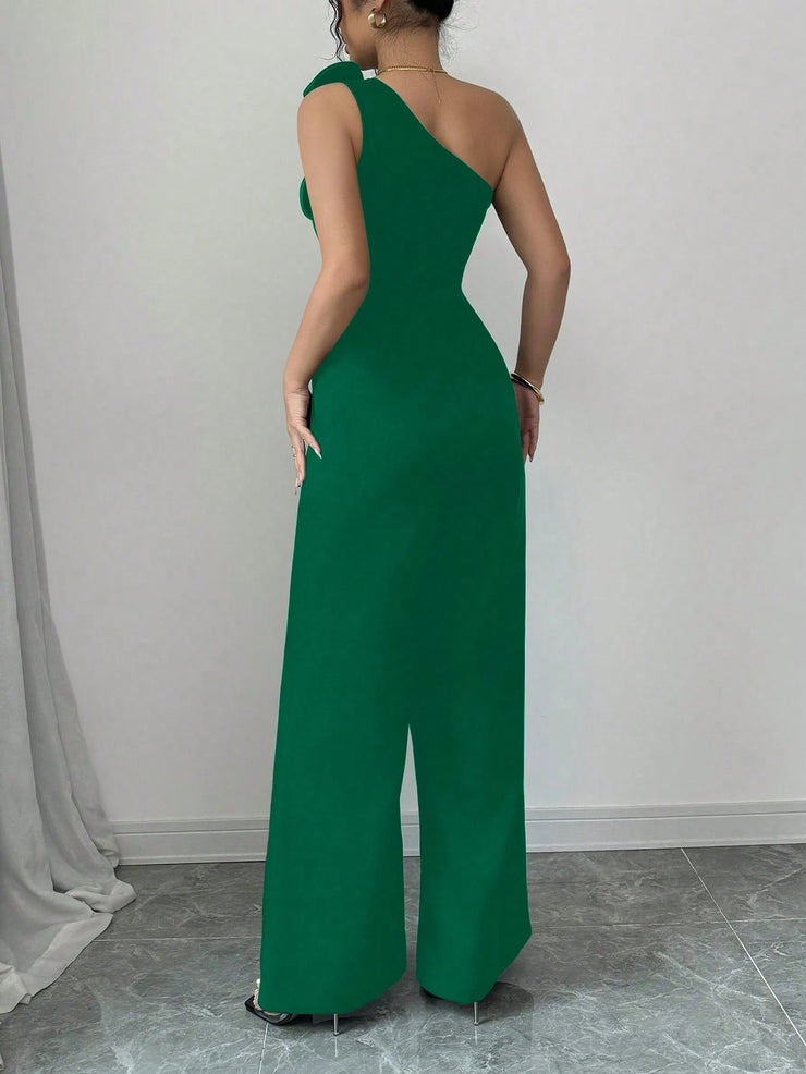 Rafferiza Women 3D Floral Strapless Jumpsuit
