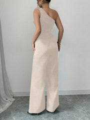 Rafferiza Women 3D Floral Strapless Jumpsuit